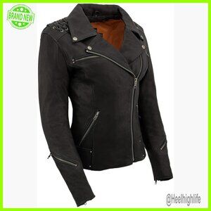Premium Leather Motorcycle Riding Jacket with Zip Out Liner